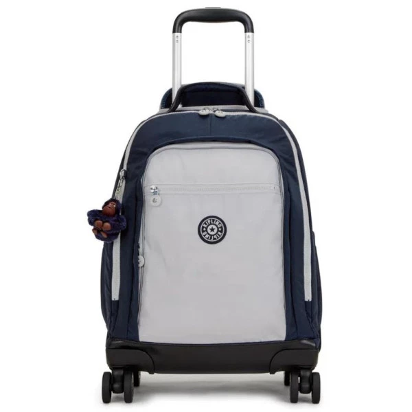 Mochila Kipling New Zea Rodinhas True Blue Grey