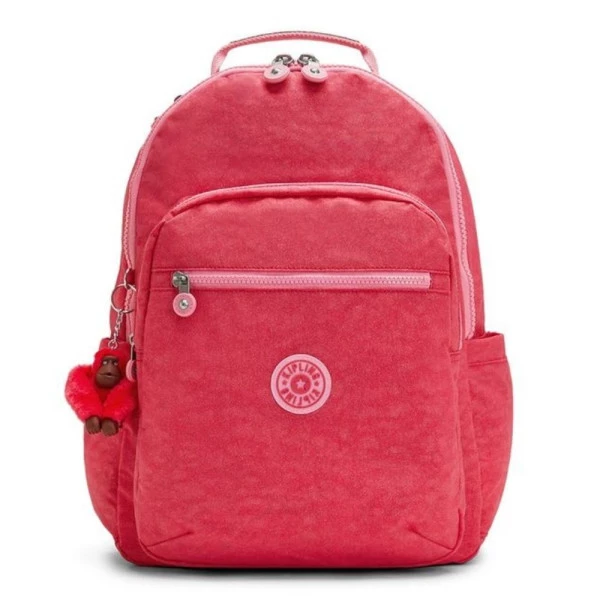 Mochila Kipling Seoul Rosa Glitter 27L