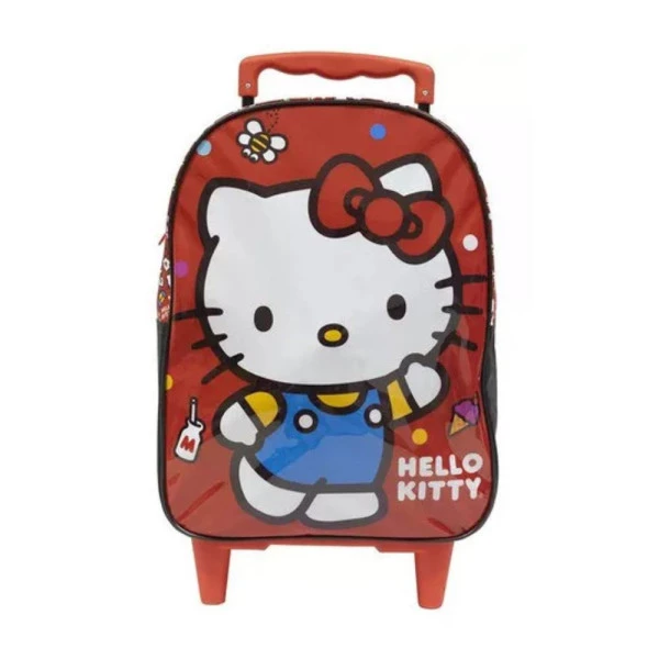 Mochila Escolar de Rodinhas Hello Kitty Xeryus