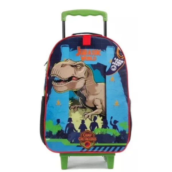Mochila Escolar Infantil de Rodinhas Jurrasic World