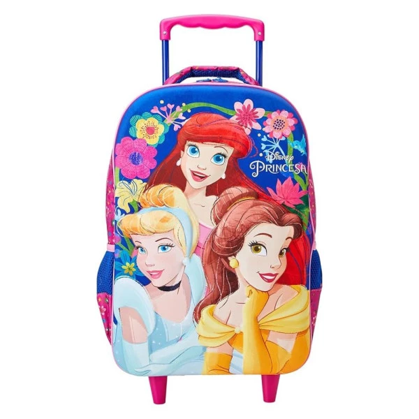 Mochila Escolar Infantil de Rodinhas Princesas Xeryus