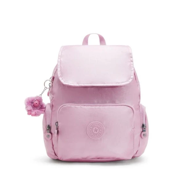 Mochila Kipling City Zip S Metallic Lilac 13L