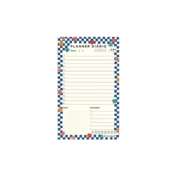 Planner Diário Bloco Permanente Cicero Jardim 12X20