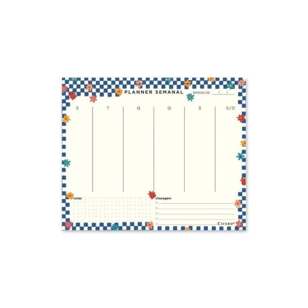 Planner Semanal Cicero Permanente Jardim
