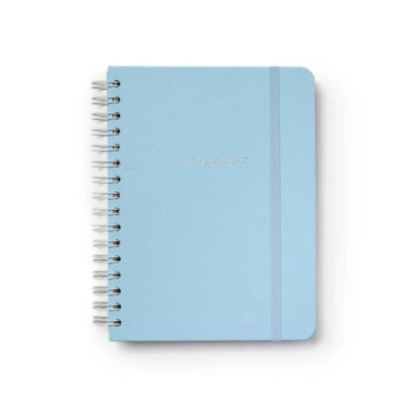 Planner Permanente Cicero Wire-O Clássica Pastel Azul A5