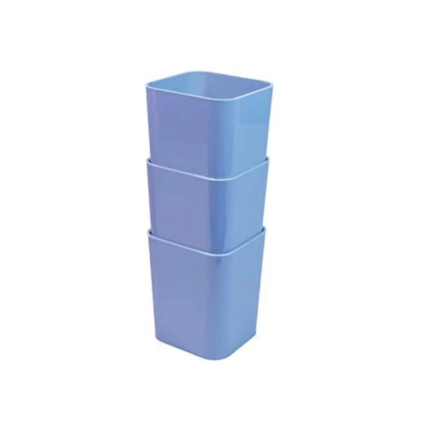 Porta Objetos Azul Pastel Kit c/ 3 un
