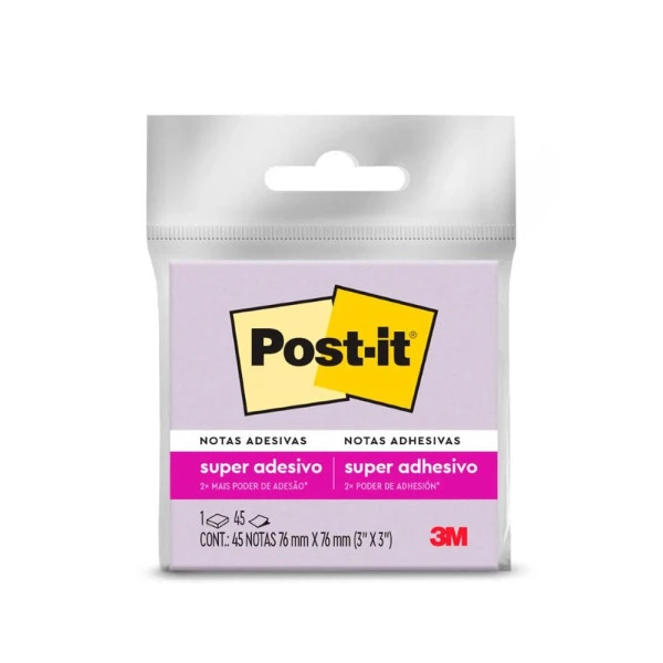 Post-it Colorido Adesivo Roxo 76x76mm 45F