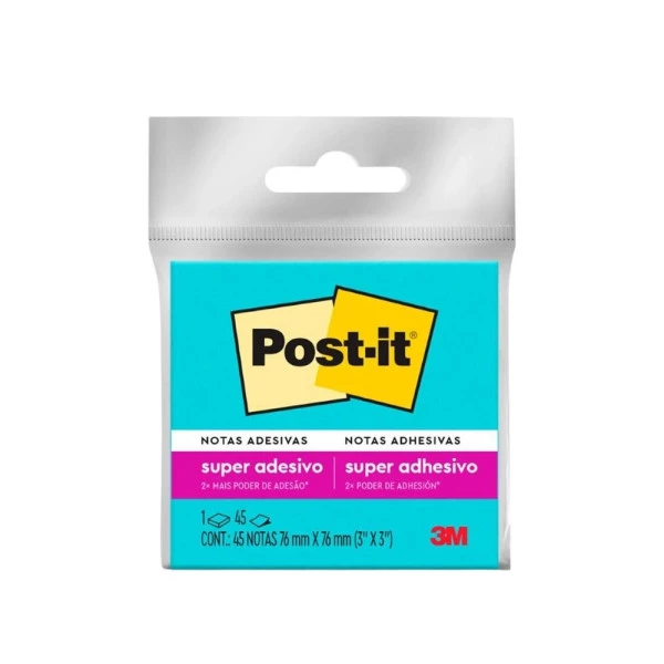 Post-It Notas Adesivas Azul 3M 76x76mm 45F