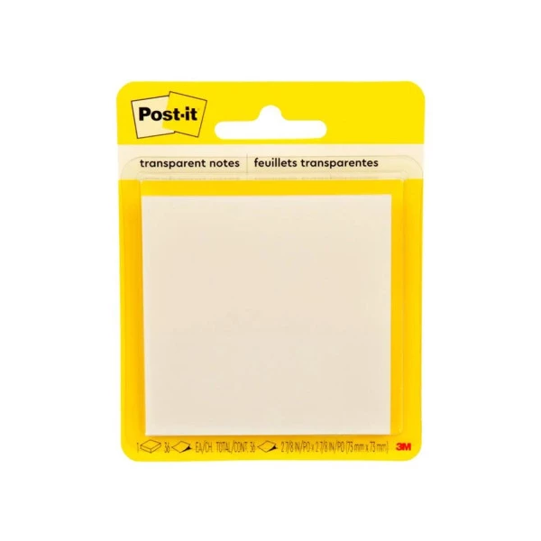 Post-It Transparente Adesivo 3M 73x73mm 36F