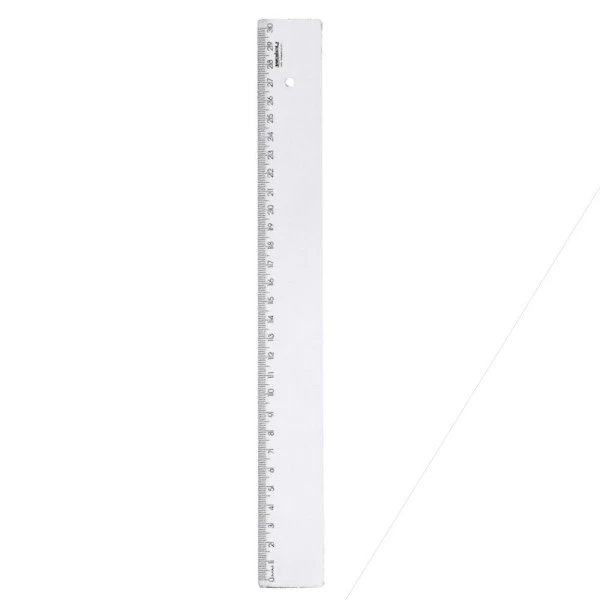 Régua 30cm Waleu Transparente New Line