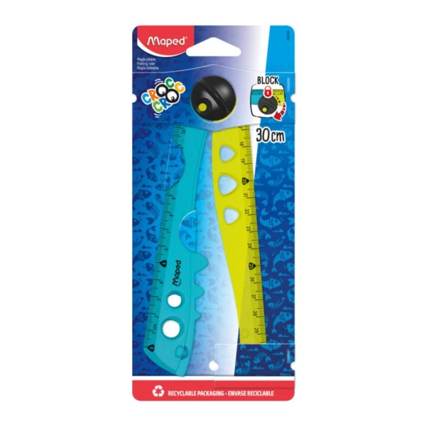 Régua Dobrável Maped Croc Croc 30cm