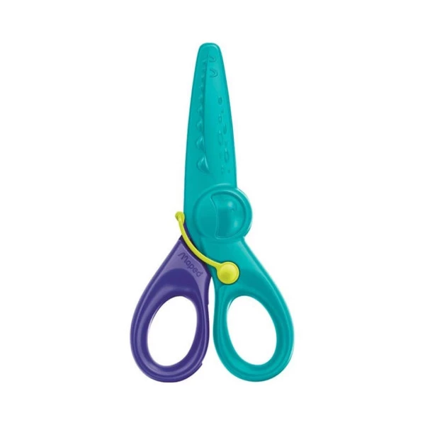 Tesoura Infantil Lâmina Plástica Maped Kidipulse Jacaré 12cm