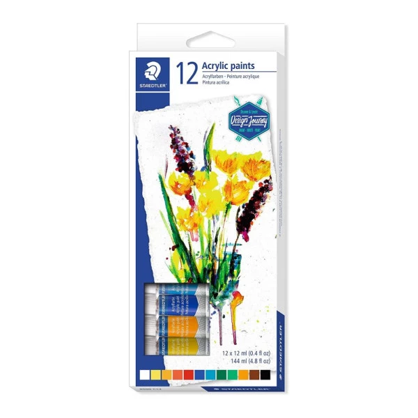 Tinta Acrílica Staedtler 12 Cores