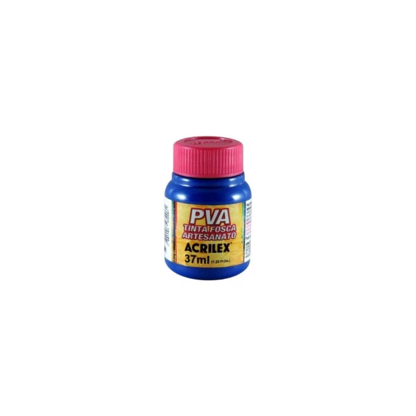 Tinta Fosca Artesanato PVA Acrilex 37ml Azul Escuro