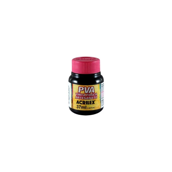 Tinta Fosca Artesanato PVA Acrilex 37ml Preto