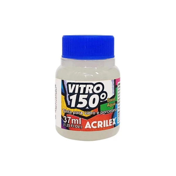 Tinta Para Vidro Vitro 150 Acrilex Branco