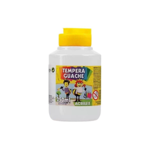 Tinta Guache Acrilex Branco 250ml