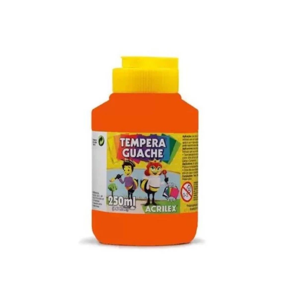 Tinta Guache Acrilex Laranja 250ml