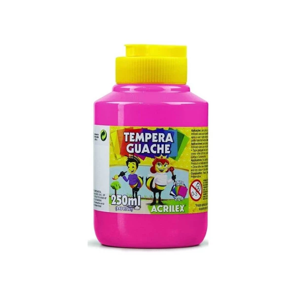 Tinta Guache Acrilex Pink 250ml