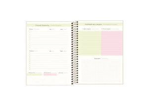 Agenda Free Planner Permanente Soho Capa Verde Com Bolinhas Brancas 177x240mm Tilibra