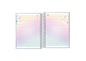 Agenda Diária 2025 Espiral Tilibra Glow Era 117mm x 164mm