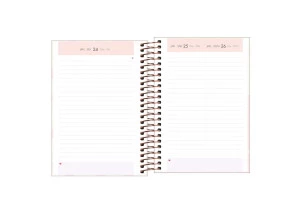 Agenda Diária 2025 Espiral Tilibra Soho Bolinhas 129mm x 187mm