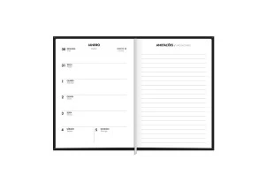 Agenda Planner 2025 Costurada Executiva Tilibra Napoli Bege 103mm x 146mm