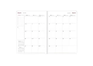 Agenda Planner 2025 Mensal Grampeado Tilibra Cambridge 178mm x 254mm