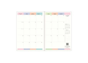 Agenda Planner 2025 Mensal Grampeado Tilibra Happy Dreams 178mm x 254mm