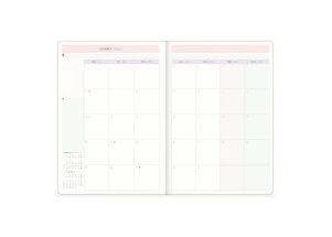 Agenda Planner 2025 Mensal Grampeado Tilibra Soho Bolinhas 178mm x 254mm