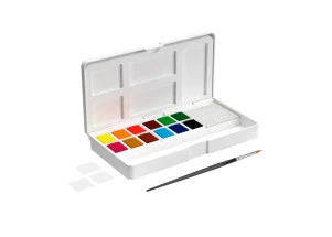 Aquarela em Pastilha Matiz Artools Estojo c/12 Cores