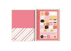 Caderno Colegial 1 Matérias Marie Disney Foroni SophistCat