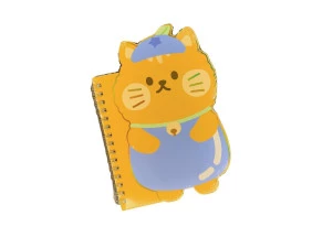 Caderno Kawaii Fofo M Cachorrinho Laranja