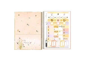 Caderno Universitário 1 Matéria 80F Honey Bee Tilibra Home