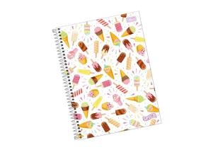 Caderno Universitário 10 Matérias 160F Tilibra Spice Sorvete