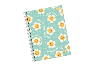 Caderno Universitário 12 Matérias 240F Tilibra D+ Flores