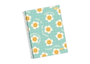 Caderno Universitário 16 Matérias D+ Tilibra 320F Flores