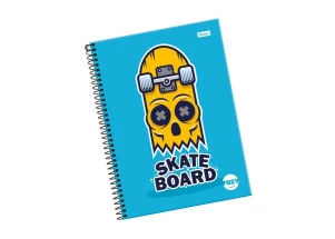 Caderno Universitário 10 Matérias 160F Fuzy Foroni Skate