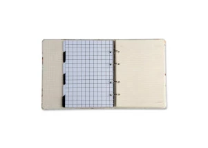 Caderno Argolado Cicero Criativo Organizador Minerais Mármore Branco 17x24cm