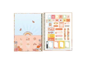 Caderno Colegial 1 Matéria Gypsy Radiate Love Tilibra