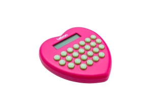 Calculadora Coração Rosa 8 Dígitos Letron