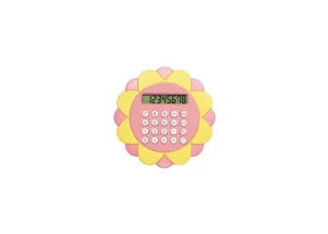 Calculadora de Bolso Flor Tris Holic Dopamina