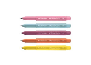 Caneta Ponta Fina Faber-Castell Fine Pen Com Cheirinho Revigora e Energiza 5 Cores