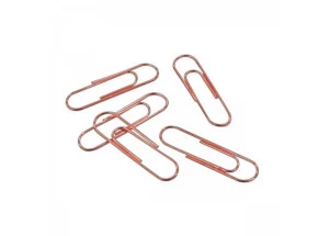 Clips de Papel Rosé Gold 28mm 120 unidades Tilibra