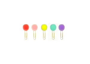 Clips de Papel Tilibra Pompom 50mm 5 Cores