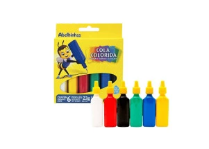 Cola Colorida Acrilex 6 Cores