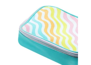 Estojo Necessaire Box Pompom Enjoy Listras BRW