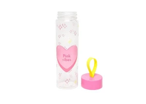 Garrafa De Água Plástica Pink Vibes LeoArte 500ml