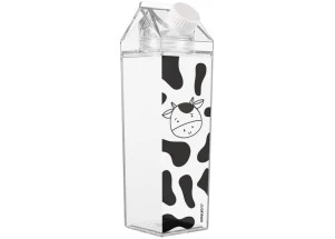 Garrafa Plástica Milk 450ml c/ Formato Caixa De Leite c/1Und Leo e Leo