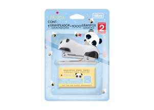 Grampeador Mini Panda Tilibra C/1000 Grampos